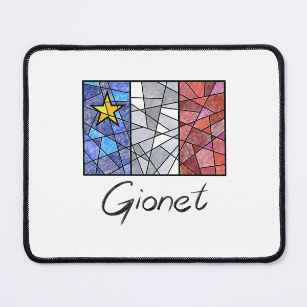 Item preview, Acadian Flag pastel mosaic Gionet - Drapeau acadien mosaïque pastel vitrail Gionet designed and sold by ColoursOfFrance.