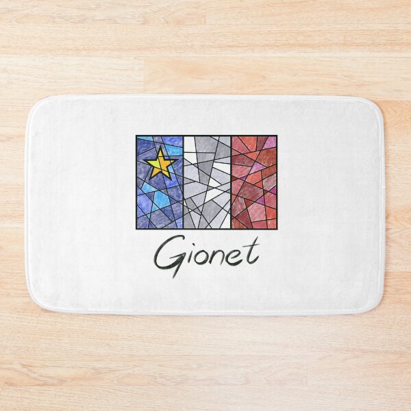 Item preview, Acadian Flag pastel mosaic Gionet  - Drapeau acadien mosaïque pastel vitrail Gionet  designed and sold by ColoursOfFrance.