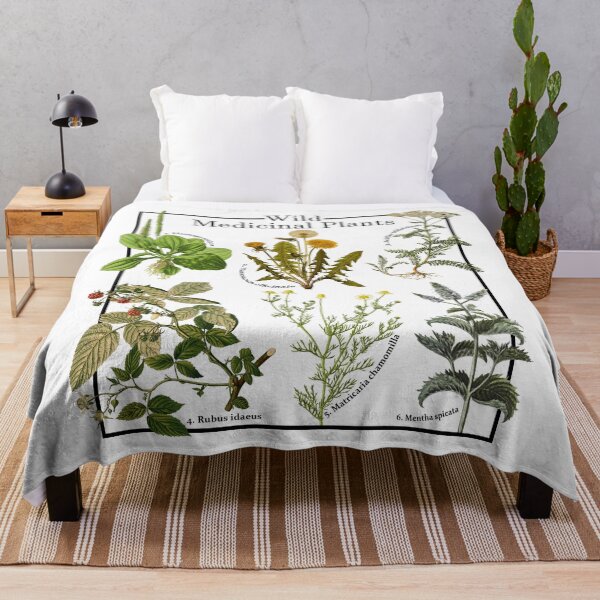 Item preview, Wild Medicinal Plants Botanical Print designed and sold by SubtleSoul.