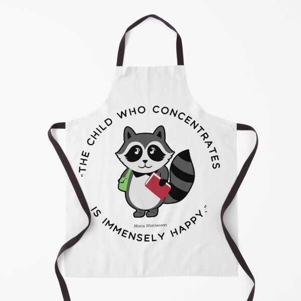 Item preview, Montessori quote The child who concentrates is immensely happy designed and sold by TeyMank.