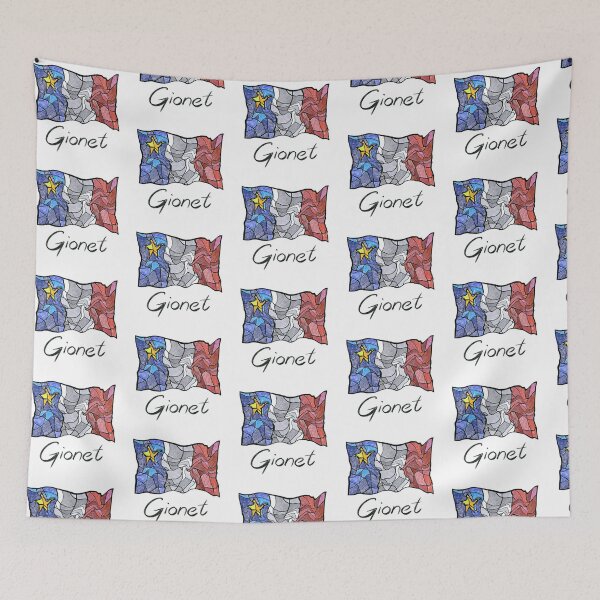 Artikelvorschau, Acadian Flag Pastel Flüssigmosaik Gionet - Drapeau Acadien Mosaïque Liquid Pastel Vitrail Gionet entworfen und verkauft von ColoursOfFrance.