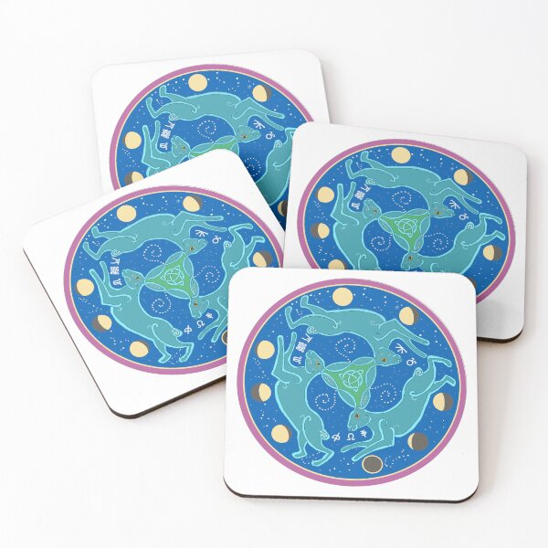 Item preview, Hare Triskelion - Teals designed and sold by TheArtery2010.