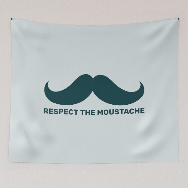 Item preview, RESPECT THE MOUSTACHE designed and sold by AladdinMktgs.