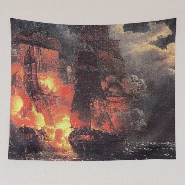 Item preview, Louis Crepin's Battle Between the French Frigate Arethuse and the English Frigate Amelia designed and sold by mosfunky.