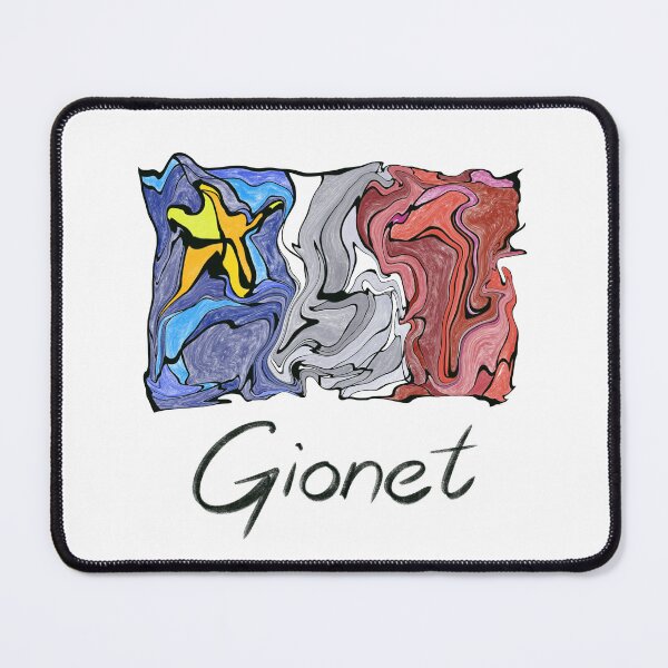 Item preview, Acadian Flag mosaico líquido pastel Gionet - Drapeau acadien mosaïque liquide pastel vitrail Gionet designed and sold by ColoursOfFrance.