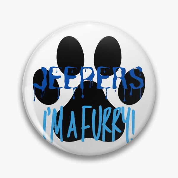 Item preview, Jeepers I'm a Furry! Graphic - Blue designed and sold by DaddyKoti.