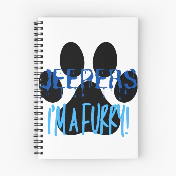 Item preview, Jeepers I'm a Furry! Graphic - Blue designed and sold by DaddyKoti.