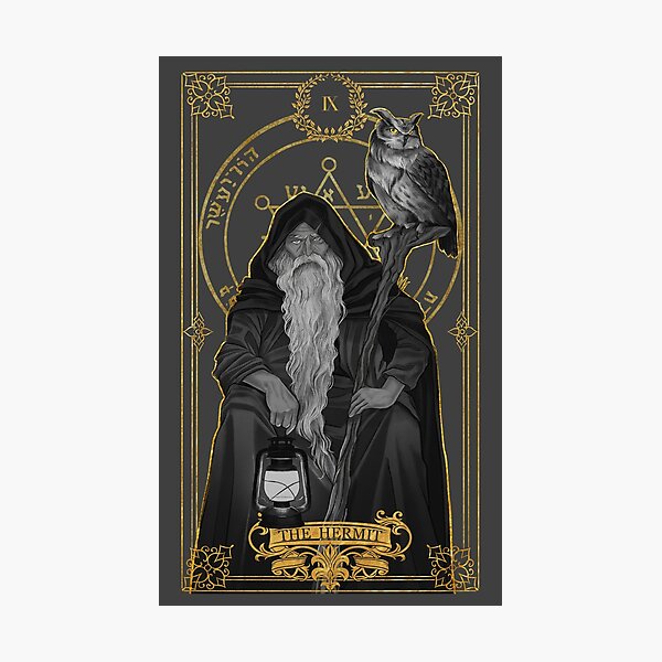 Item preview, Tarot Card: The Hermit designed and sold by ⋆⭒˚.⋆ Melinore Noctua ⋆⭒˚.⋆.