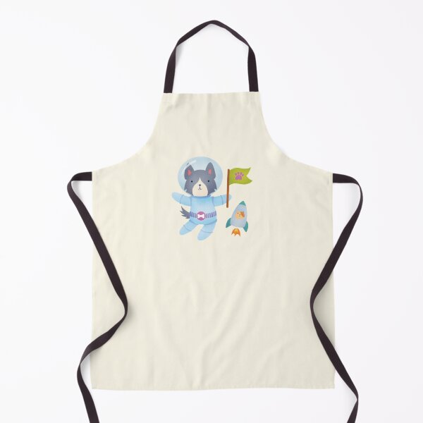 Item preview, Border Collie Astronaut in Space - Cute Dog Illustration - Black designed and sold by squigglin.