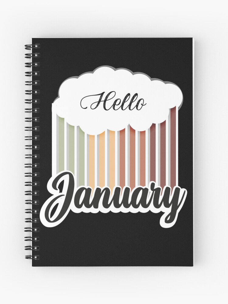 Cuaderno de espiral «portada mensual de enero para planificadores, diarios  bullet» de cdesingne | Redbubble