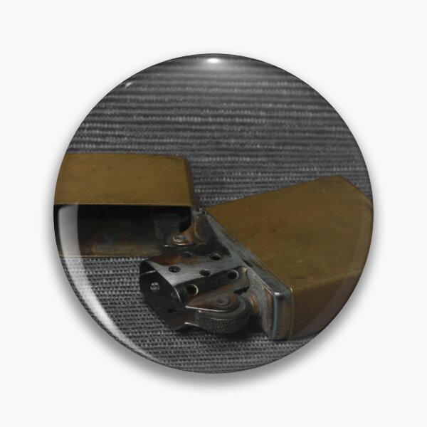 Item preview, old brass petrol lighter close-up designed and sold by mrivserg.