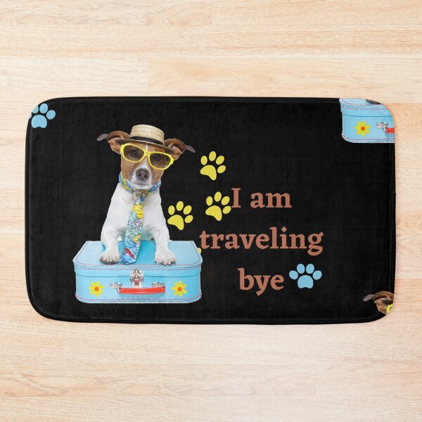 Item preview, i am traveling bye : funny doggo, cute doggo designed and sold by marwan elsaeed.