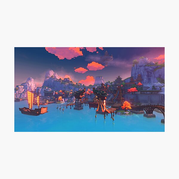 Item preview, Atardecer en Liyue designed and sold by chairmanken.