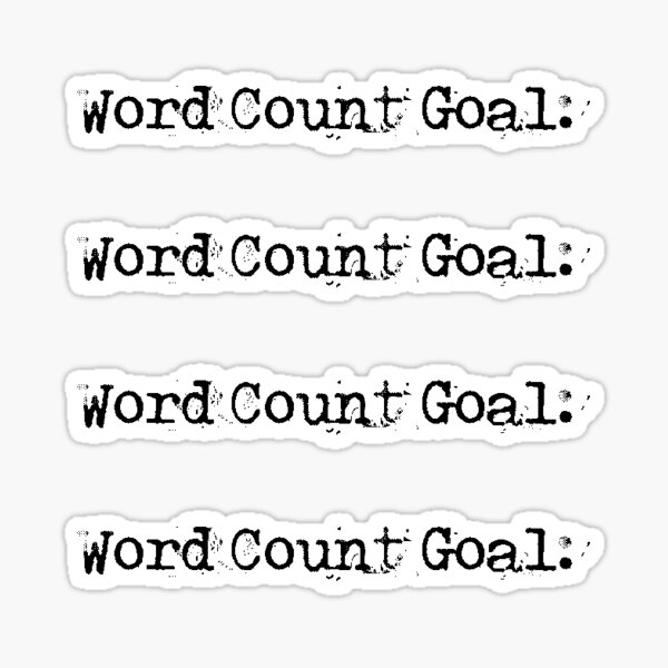 Item preview, Word Count Goal headings designed and sold by Clistro.