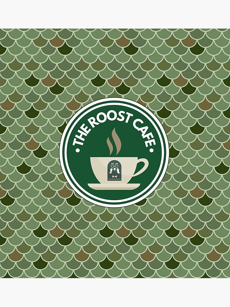 The Roost Cafe Poster For Sale By PixelRant Redbubble   Flat,750x,075,f Pad,750x1000,f8f8f8 