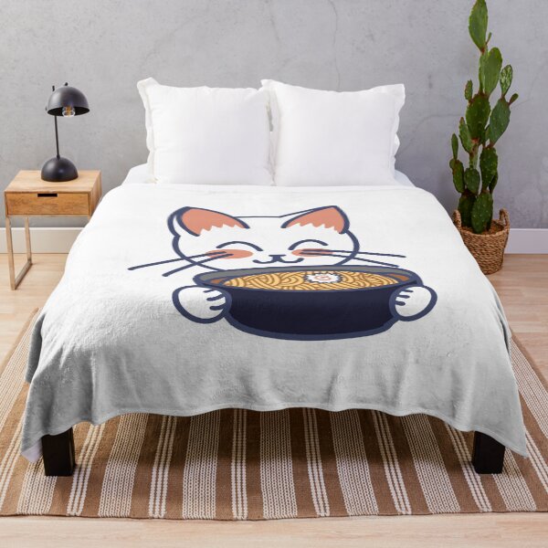 Item preview, Cat with ramen designed and sold by RandasDoodles.