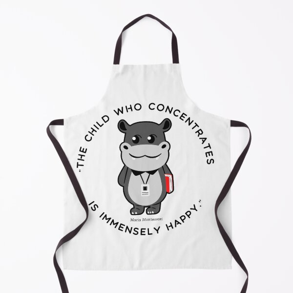 Item preview, Montessori quote The child who concentrates is immensely happy designed and sold by TeyMank.