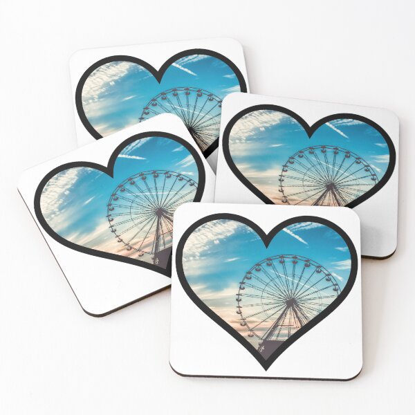 Item preview, Ferris Wheel Heart designed and sold by BuzzySpaceBee.