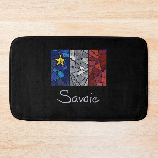 Item preview, Acadian Flag pastel mosaic Savoie  - Drapeau acadien mosaïque pastel vitrail Savoie designed and sold by ColoursOfFrance.