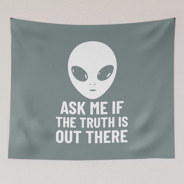 Item preview, ASK ME IF THE TRUTH IS OUT THERE designed and sold by AladdinMktgs.