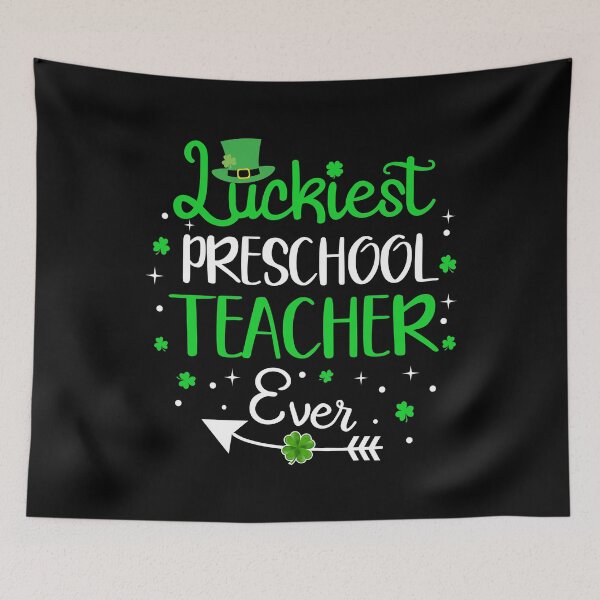 Item preview, Luckiest Preschool Teacher Ever Funny St Patrick's Day Gift designed and sold by TeeDesignsStore.