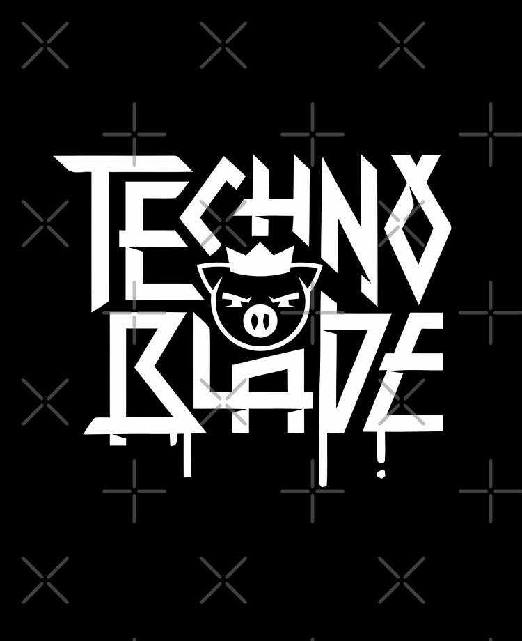 Technoblade Merch Techno Blade Logo Sticker for Sale by SamibShop