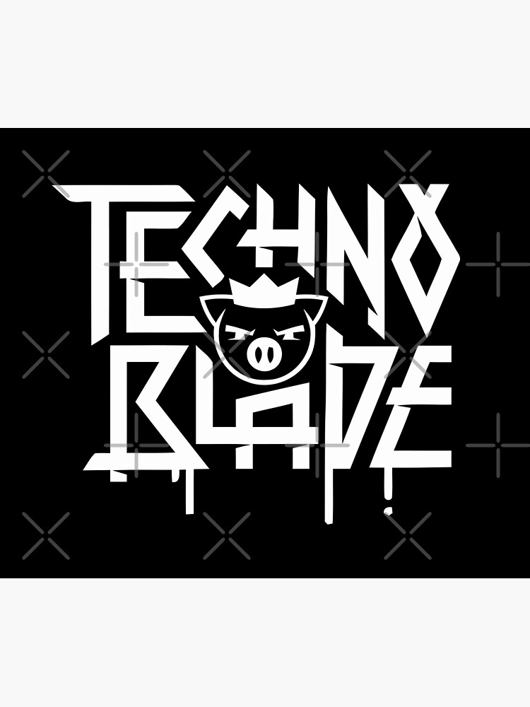 Technoblade Merch Techno Blade Logo Sticker for Sale by SamibShop