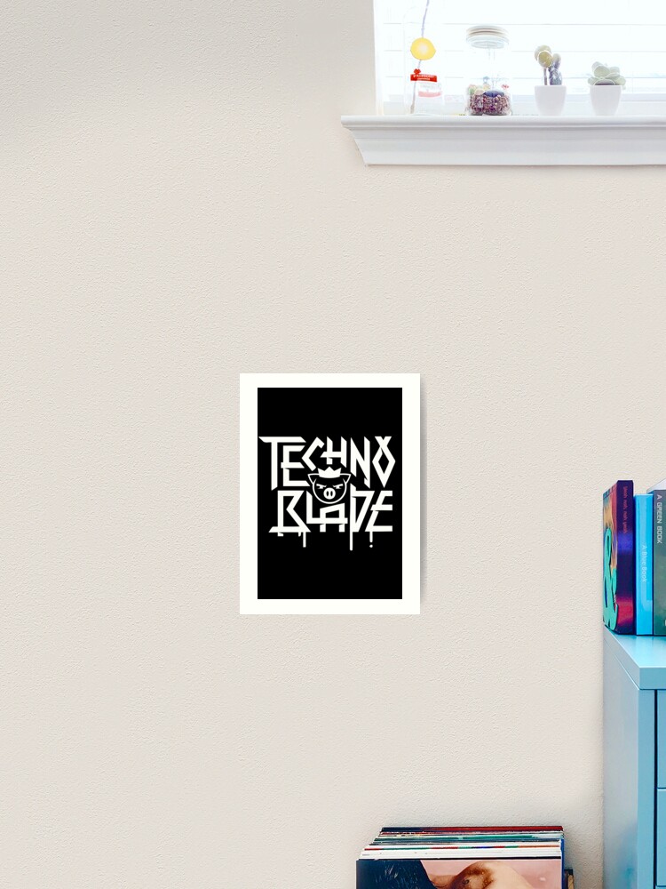 Technoblade Merch Techno Blade Logo Sticker for Sale by SamibShop