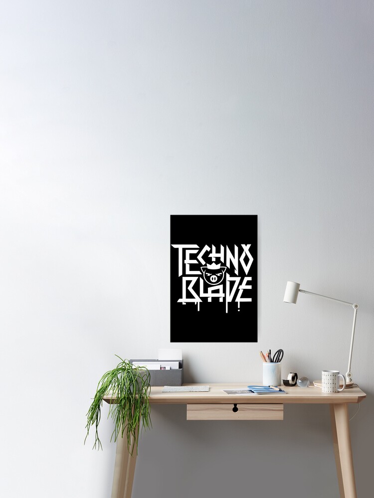 Technoblade Merch Techno Blade Logo Sticker for Sale by SamibShop