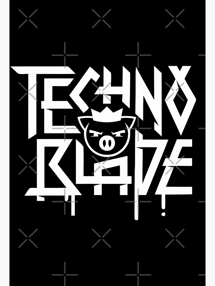 Technoblade Merch Techno Blade Logo Poster for Sale by SamibShop