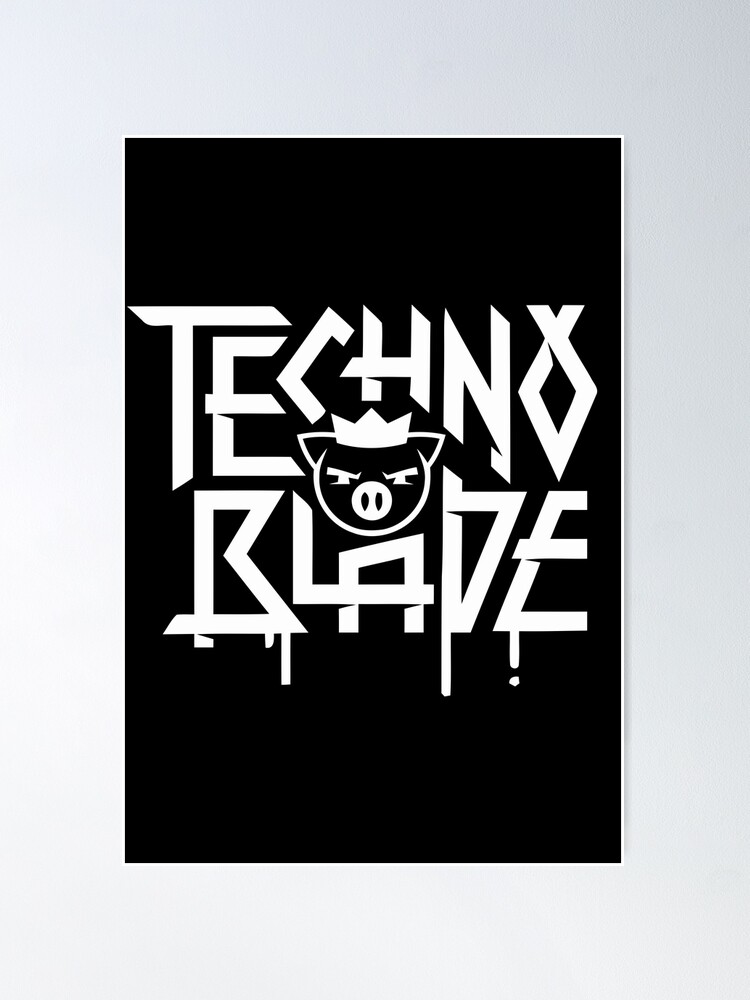 Technoblade Merch Techno Blade Logo Sticker for Sale by SamibShop