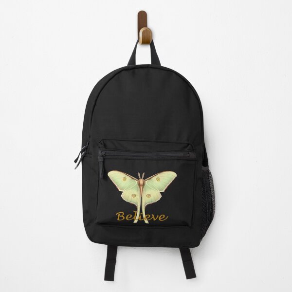 Item preview, Luminous Vintage Pale Green Luna Moth with Believe Text designed and sold by SeaChangeDesign.