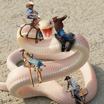 Artwork thumbnail, Snake Rodeo by GeorgeSears