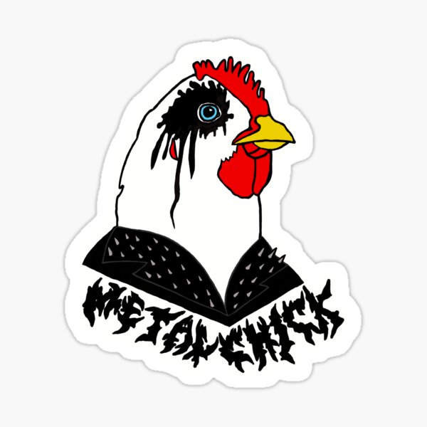 metal-chick-sticker-for-sale-by-dndeathmetal-redbubble