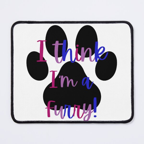 Item preview, I Think I'm a Furry! Graphic - Bi Colors designed and sold by DaddyKoti.