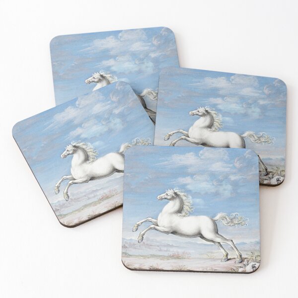 Item preview, White horse  by Joris Hoefnagel. Original from The Rijksmuseum designed and sold by SidhuKeet1.