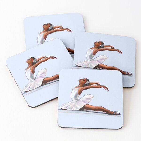 Item preview, African American Ballerina dancing -  brown skin black woman ballerina ballet - love dance American ballerina 4 - brown skin ballerina dancing designed and sold by Artonmytee.