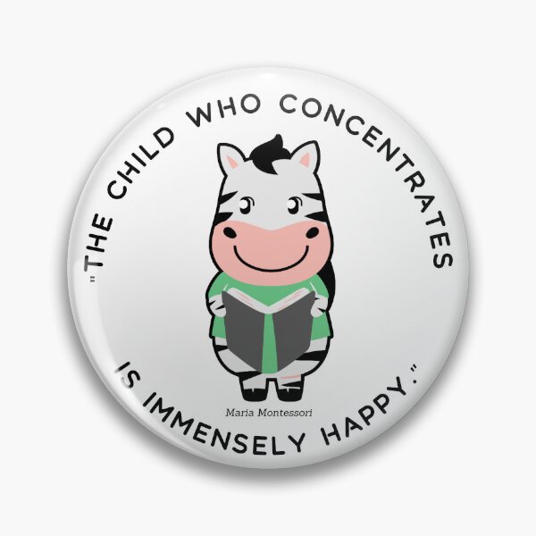 Item preview, Montessori quote The child who concentrates is immensely happy designed and sold by TeyMank.