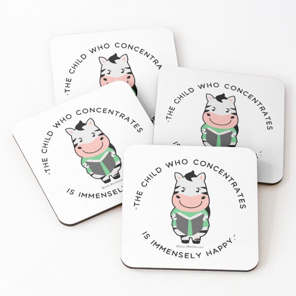 Item preview, Montessori quote The child who concentrates is immensely happy designed and sold by TeyMank.