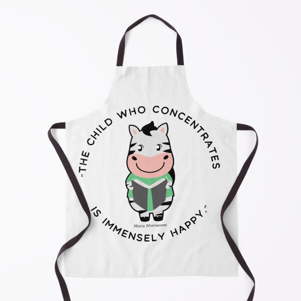 Item preview, Montessori quote The child who concentrates is immensely happy designed and sold by TeyMank.