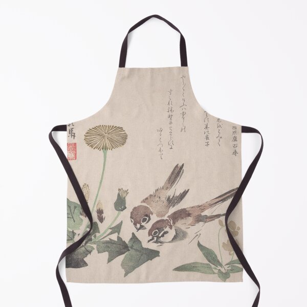Item preview, Sparrows and Dandelions - Hokuba Vintage Japanese Art Restored designed and sold by molamode.