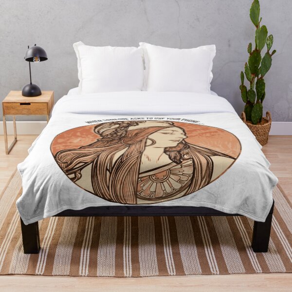 Item preview, Classical Art Meme Art Nouveau Woman designed and sold by Wenkatdesigns.