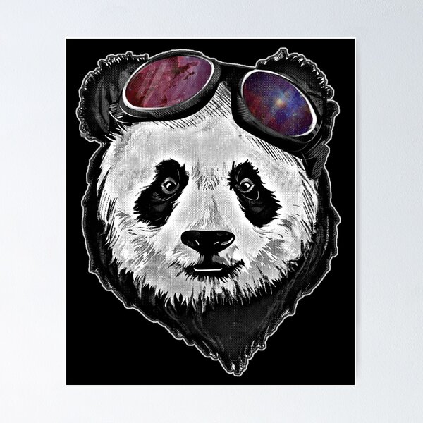 Realistic panda drawing sketch hanging on the tree, Try it now.