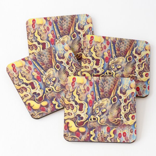 Item preview, Cool Japanese Pop Art Dragon designed and sold by CattlettArt.