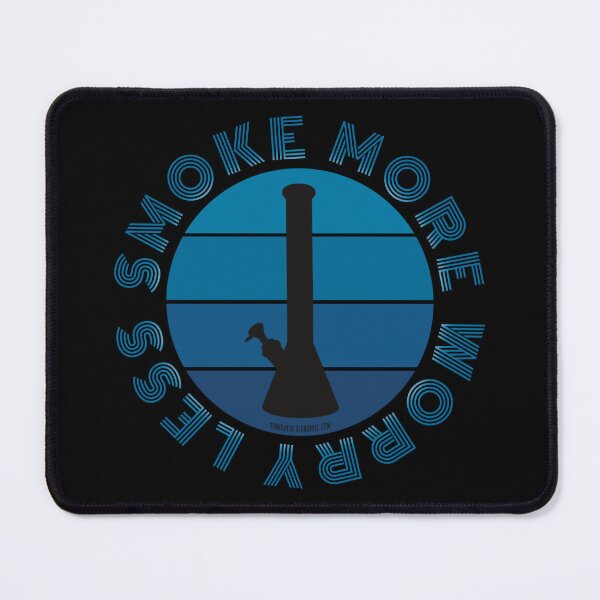 Item preview, Retro Vintage Sunset Blue Bong-Smoke more worry less designed and sold by YomeHayin.