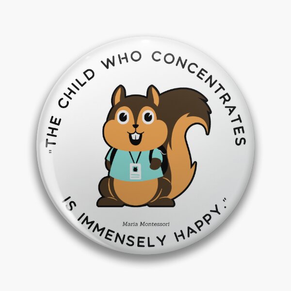 Item preview, Montessori quote The child who concentrates is immensely happy designed and sold by TeyMank.