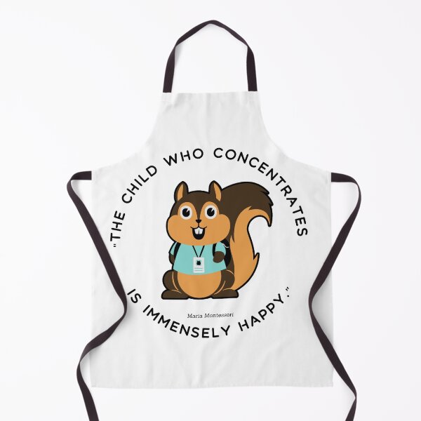 Item preview, Montessori quote The child who concentrates is immensely happy designed and sold by TeyMank.