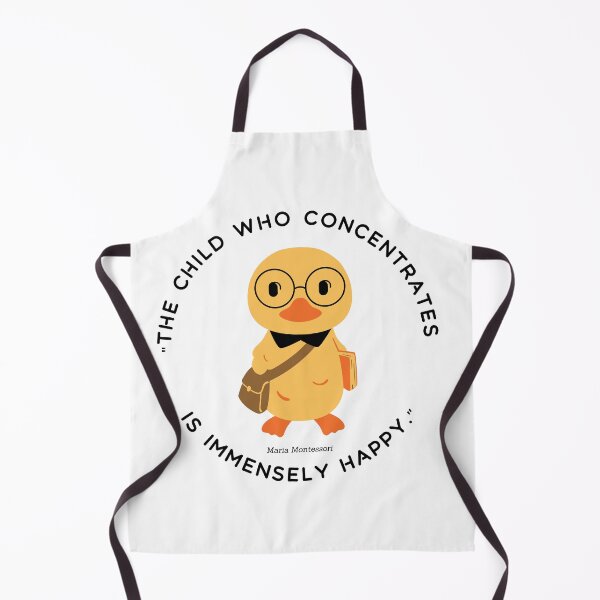 Item preview, Montessori quote The child who concentrates is immensely happy designed and sold by TeyMank.