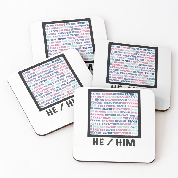Item preview, Pronouns Grid with HE / HIM Pronouns  designed and sold by BearLoveDesign.