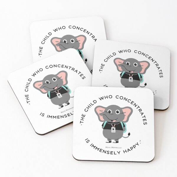 Item preview, Montessori quote The child who concentrates is immensely happy designed and sold by TeyMank.